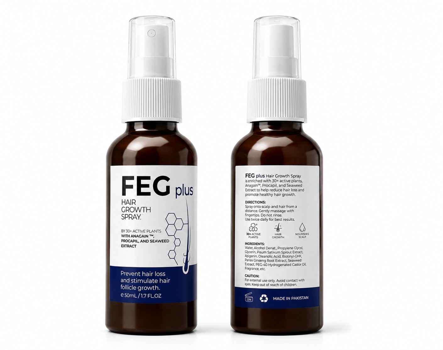FEG Hair Growth Spray for Scalp & Hair Density