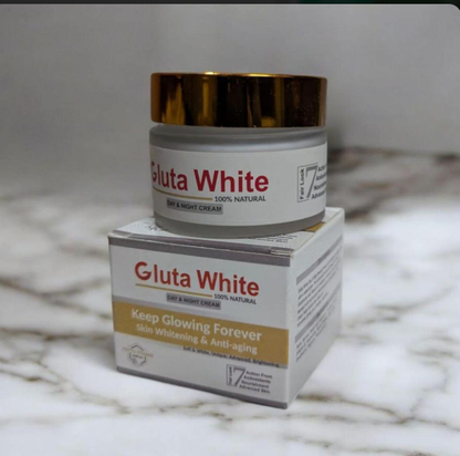 Gluta White Day & Night Cream 100% Natural Whitening Anti-Aging