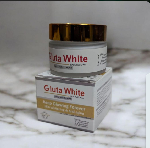 Gluta White Day & Night Cream 100% Natural Whitening Anti-Aging