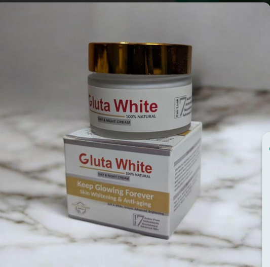 Gluta White Day & Night Cream 100% Natural Whitening Anti-Aging